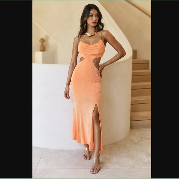 Fortunate One Orange dress - Picture 2 of 4